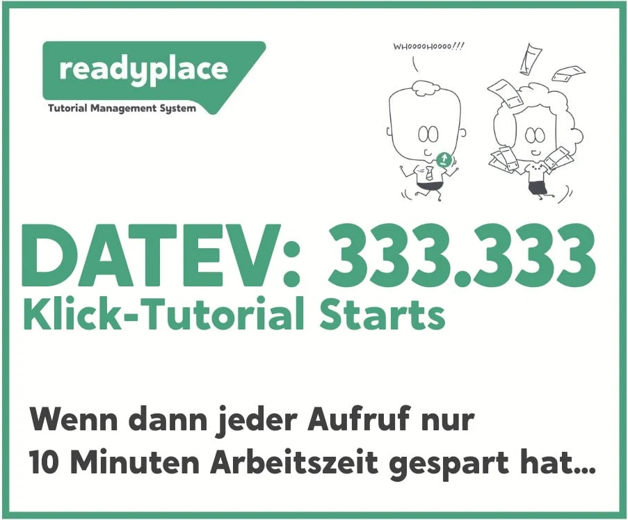DATEV: 333,333 click tutorial starts